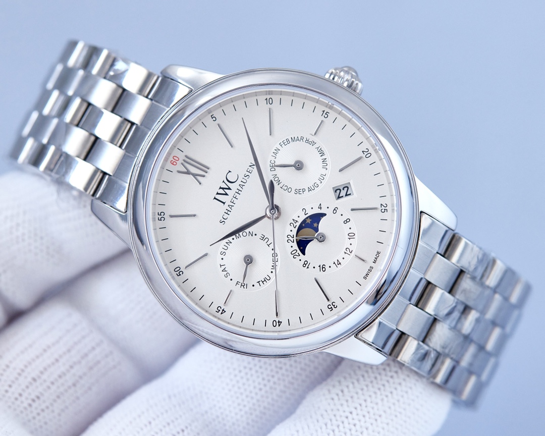 IWC- 9100 multifunctional imported mechanical movement CNC grinding process of the whole case