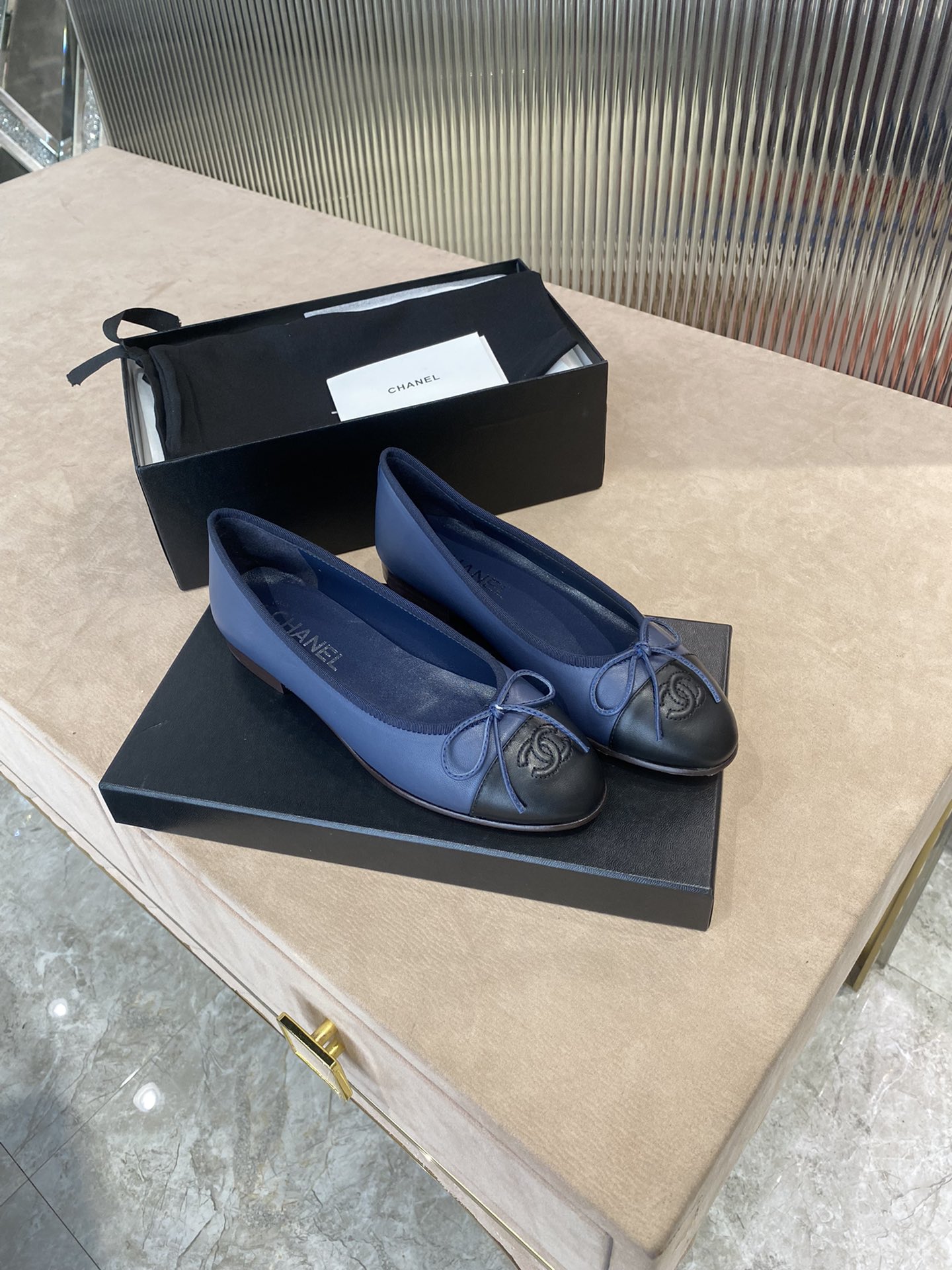 CHANEL ballet shoes Imported custom leather Italy imported leather outsole