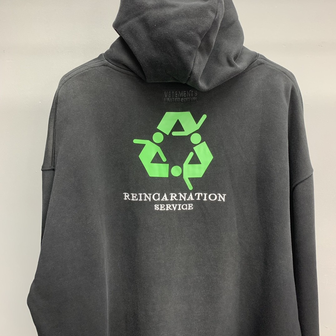 Balenciaga lettered washed sweatshirt