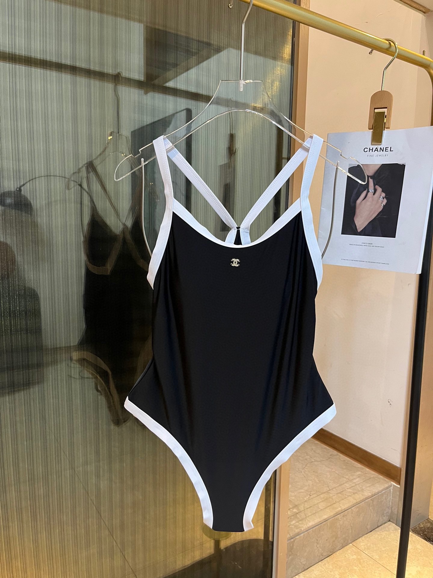 CHANEL One-piece swimming costume bikini