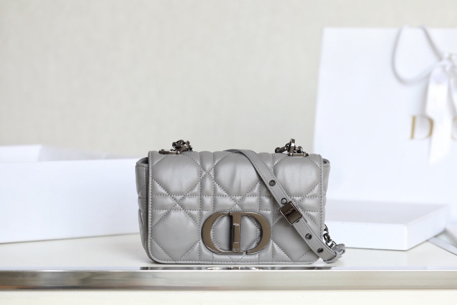 ▪️ DIOR CARO Grey Gunmetal Buckle DR-061
