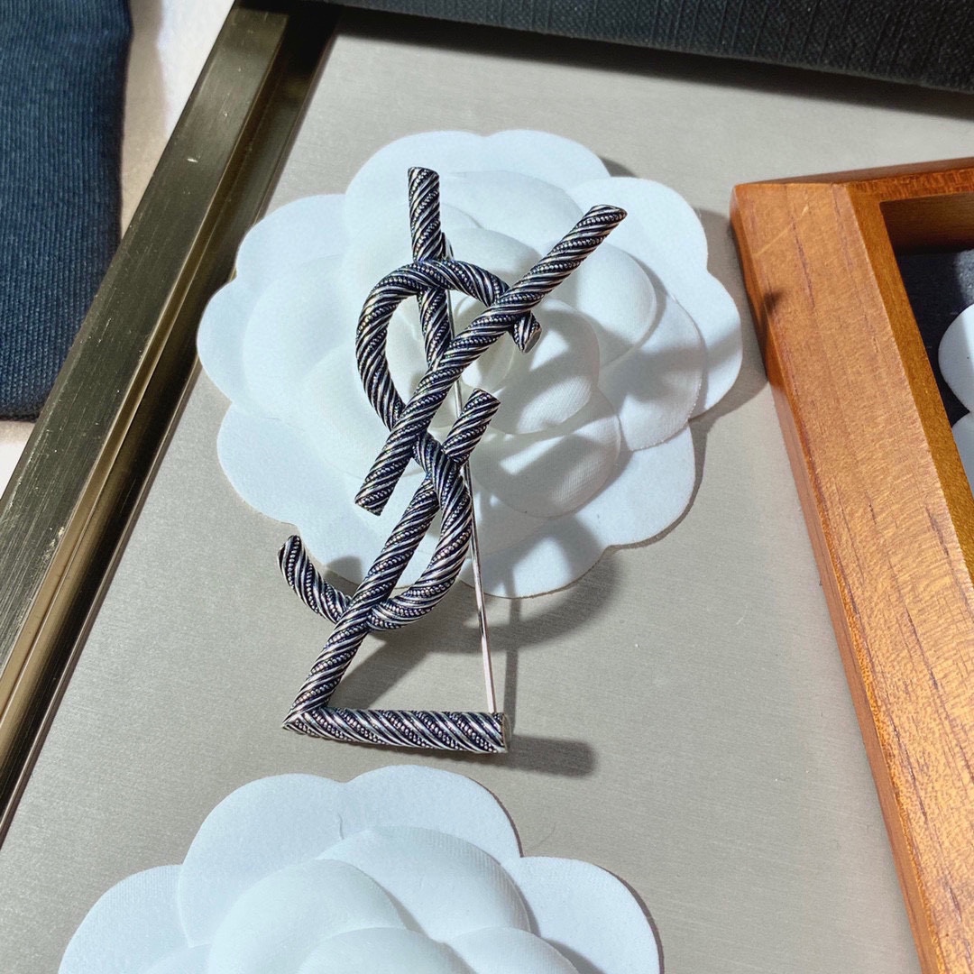 Saint Laurent YSL brooch