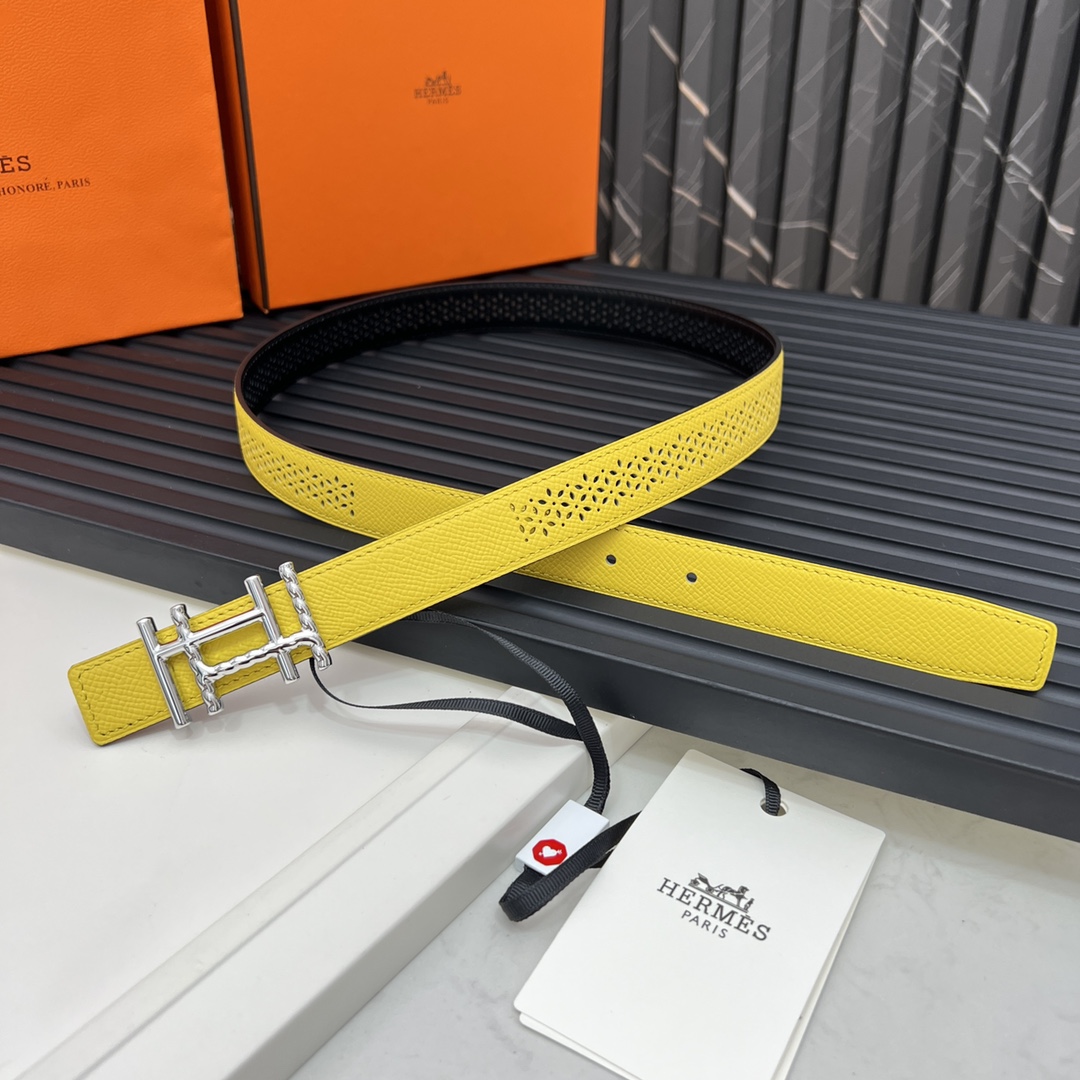 Hermes Reversible Belt in Swift and Epsom Calfskin