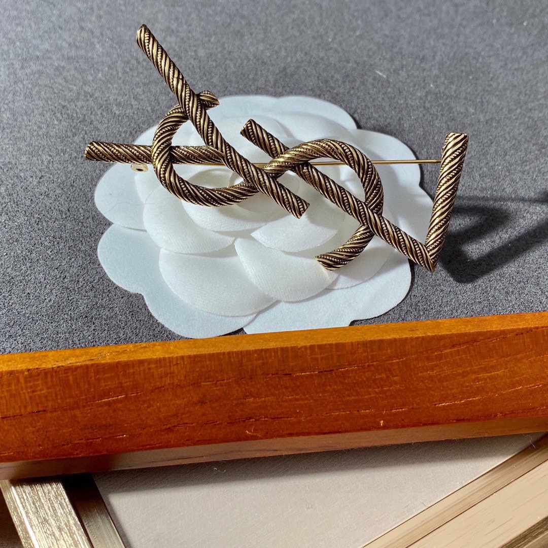 Saint Laurent YSL brooch