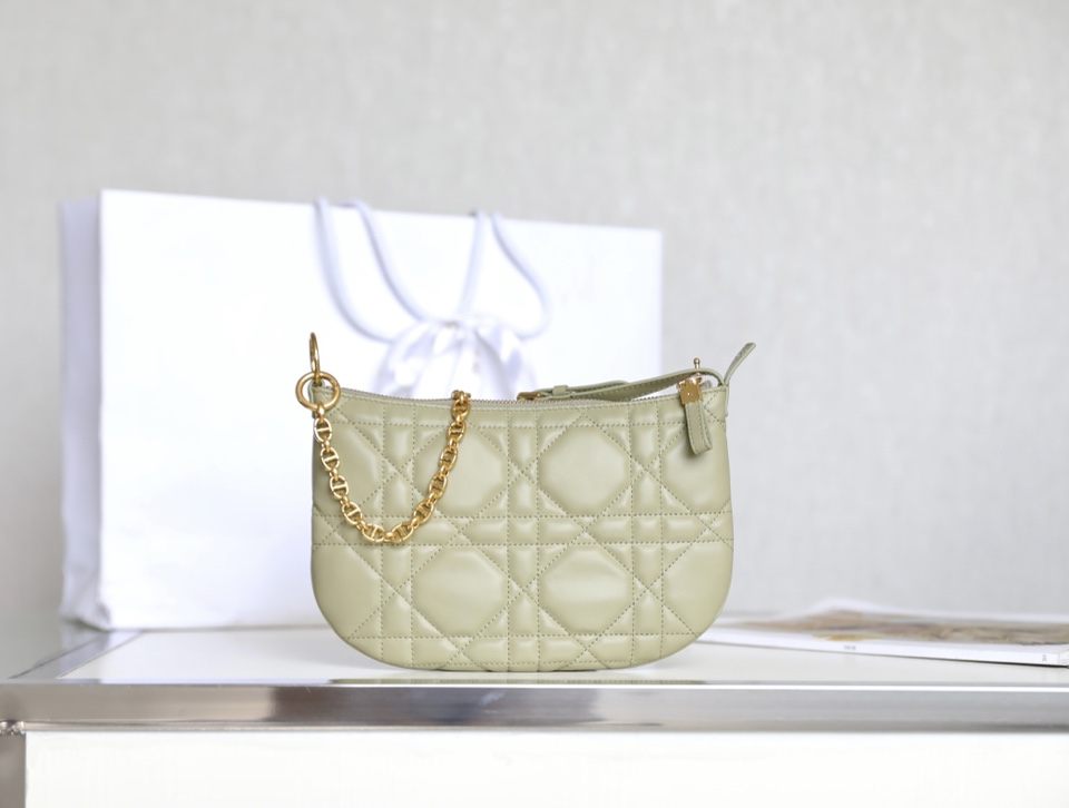 Dior Mini Tulip bag gray green