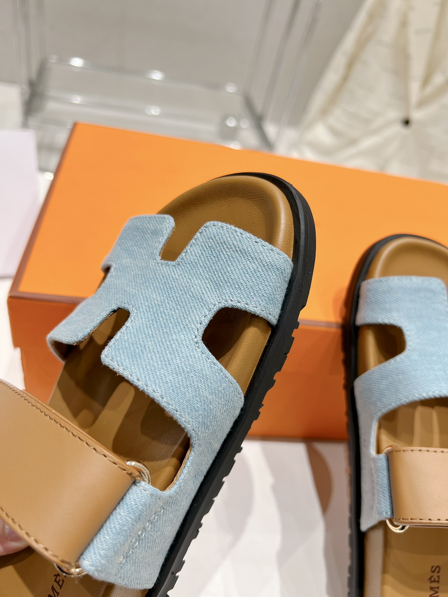 Hermes spring and summer sandals series couple models classic models