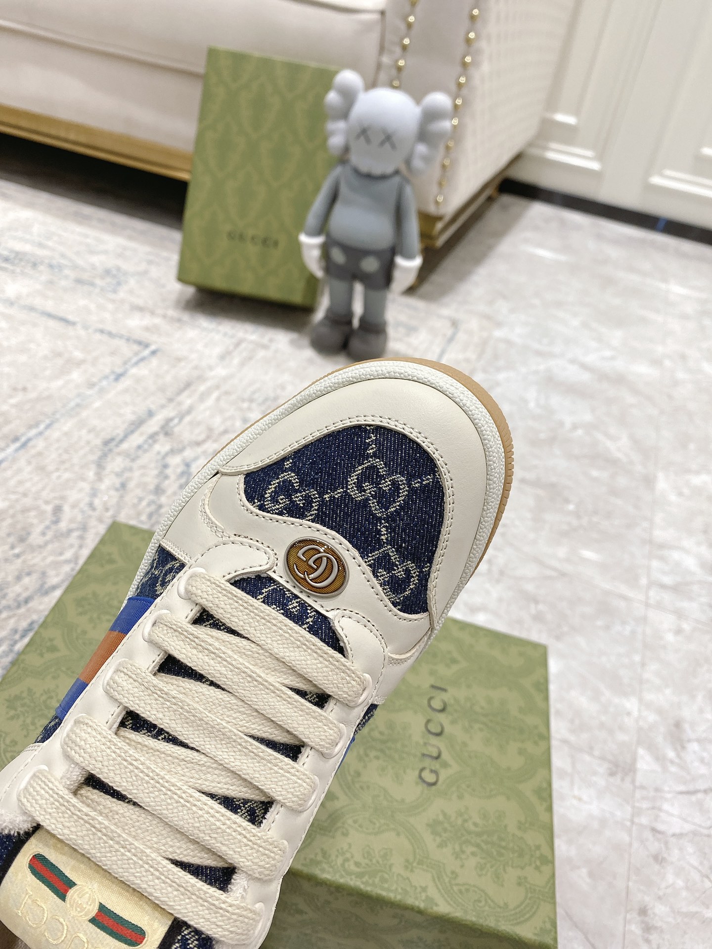 Gucci new upgraded small dirty shoes couple models