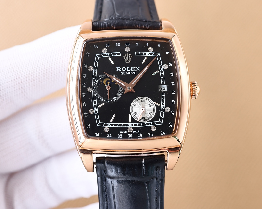 Rolex trendy men's new trendy men's full diamond trench watch equipped with automatic 82S3