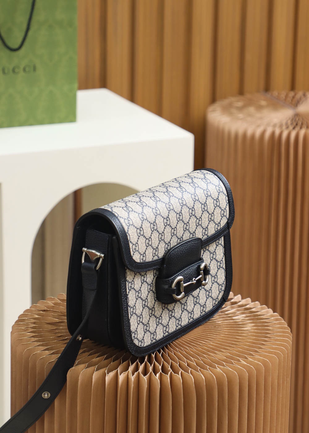 GUCCI new color matching 𝟏𝟗𝟓𝟓 trumpet series #602204