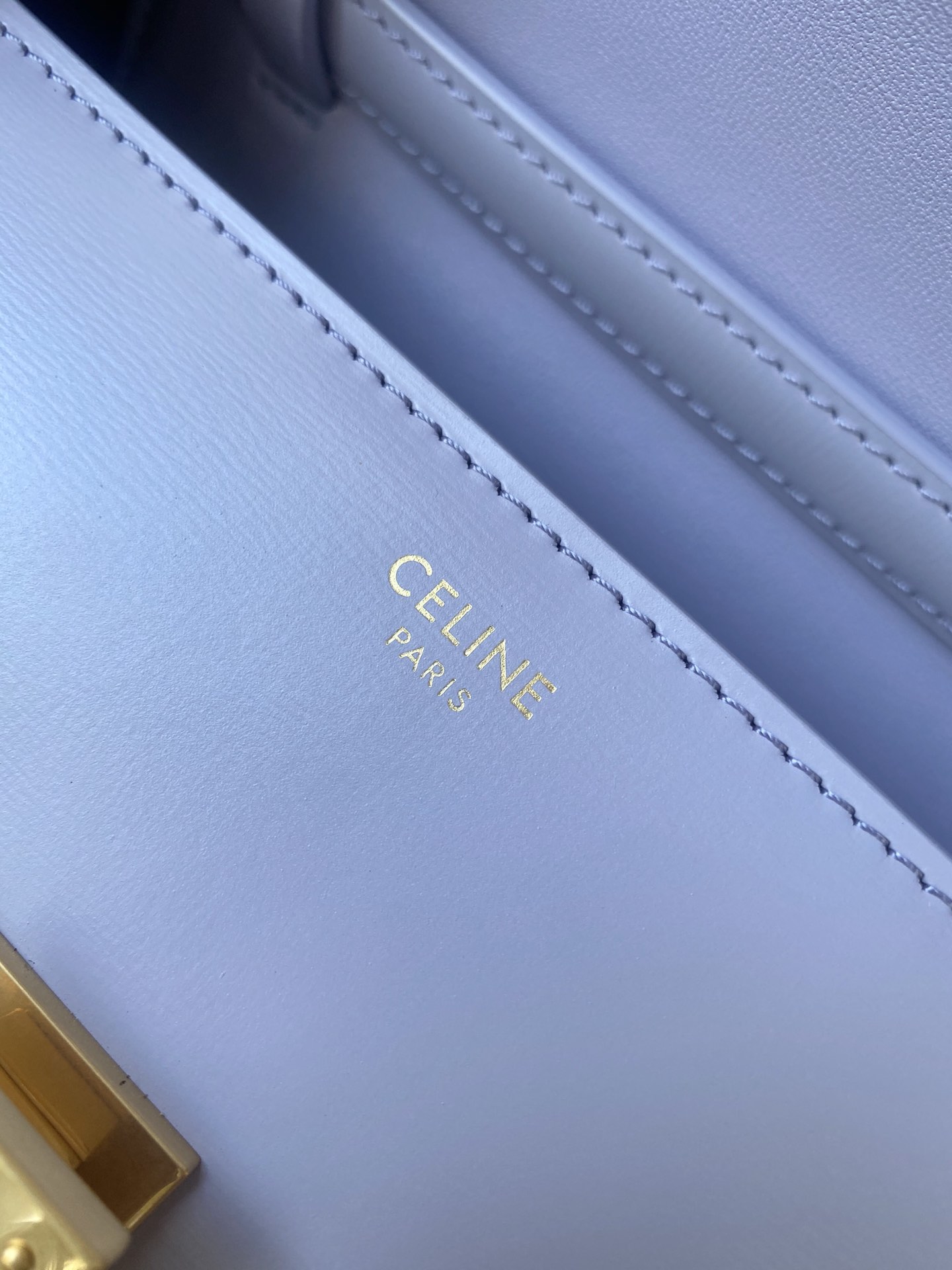 𝐂𝐞𝐥𝐢𝐧𝐞 Box Teen bag in polished calfskin