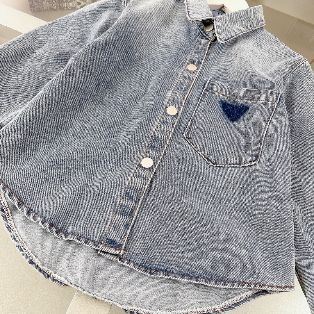 Prada T-shirt, denim jacket and pants 3-piece set