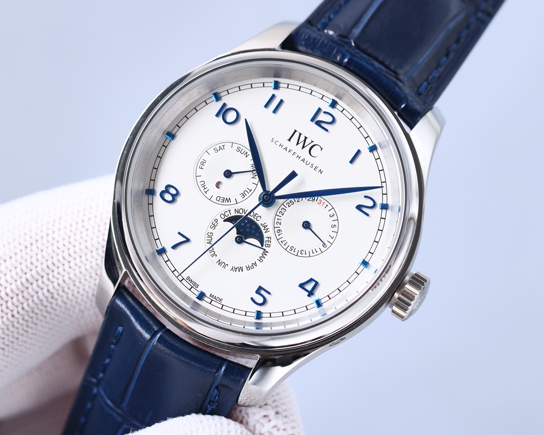 IWC- Portuguese Collection German CNC machine open molded case and strap 82650 movement copy