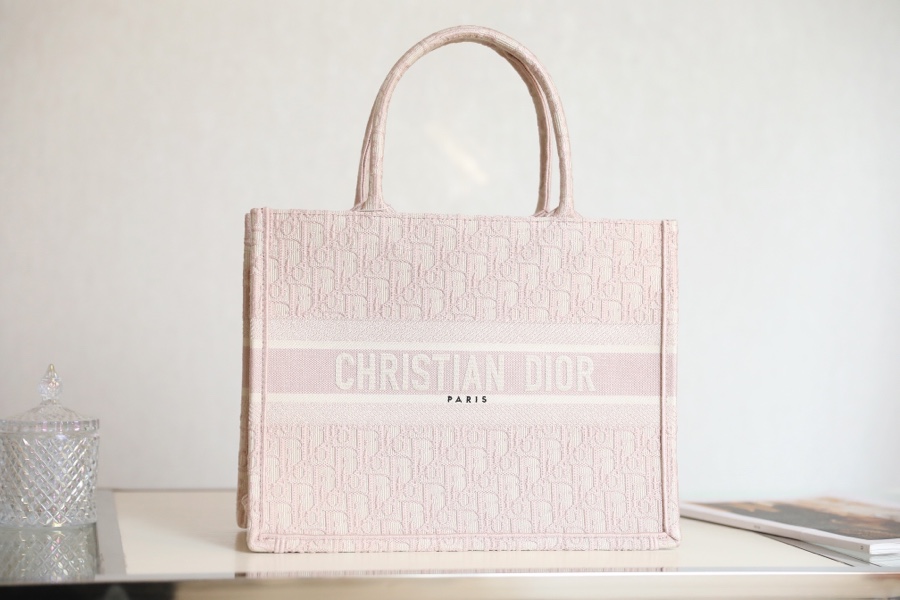 DIOR TOTE Pink Oblique pattern