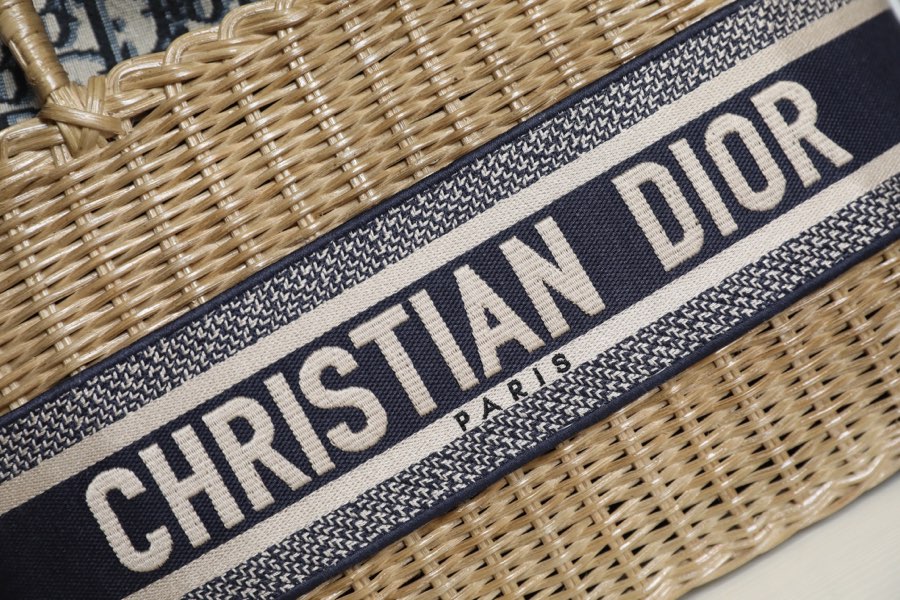 Dior Wicker Basket Bag