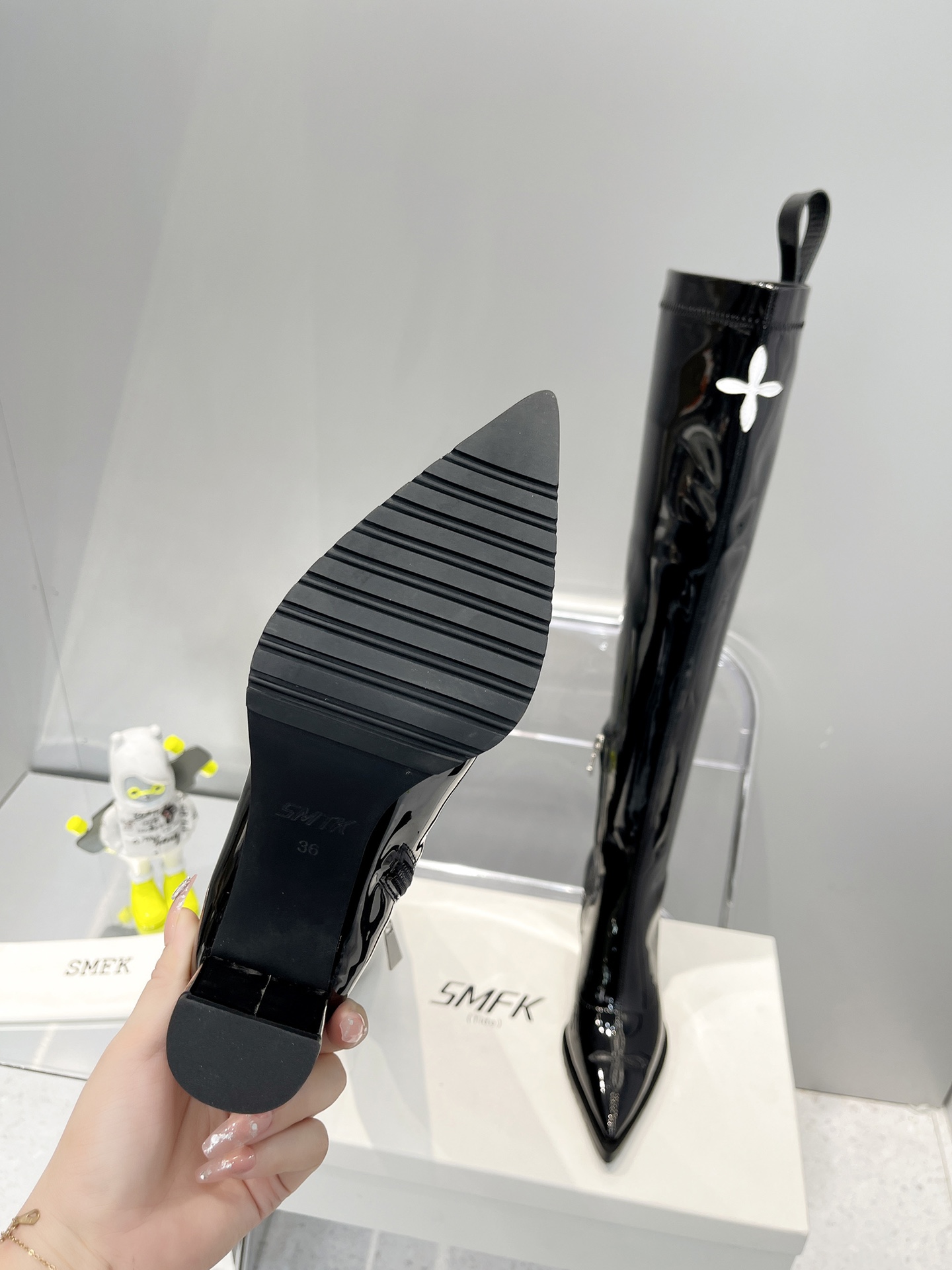 𝐒𝐌𝐅𝐊｜𝟐𝟎𝟐𝟐/𝐒𝐒 𝐧𝐞𝐰 The versatile minimalist style knee-high boots customized double-layer stretch suede upper