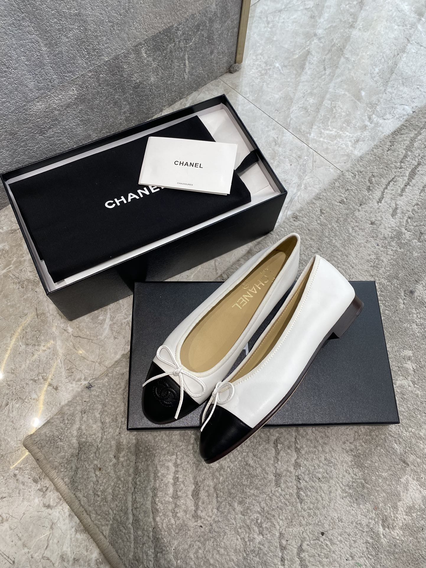 CHANEL ballet shoes Imported custom leather Italy imported leather outsole