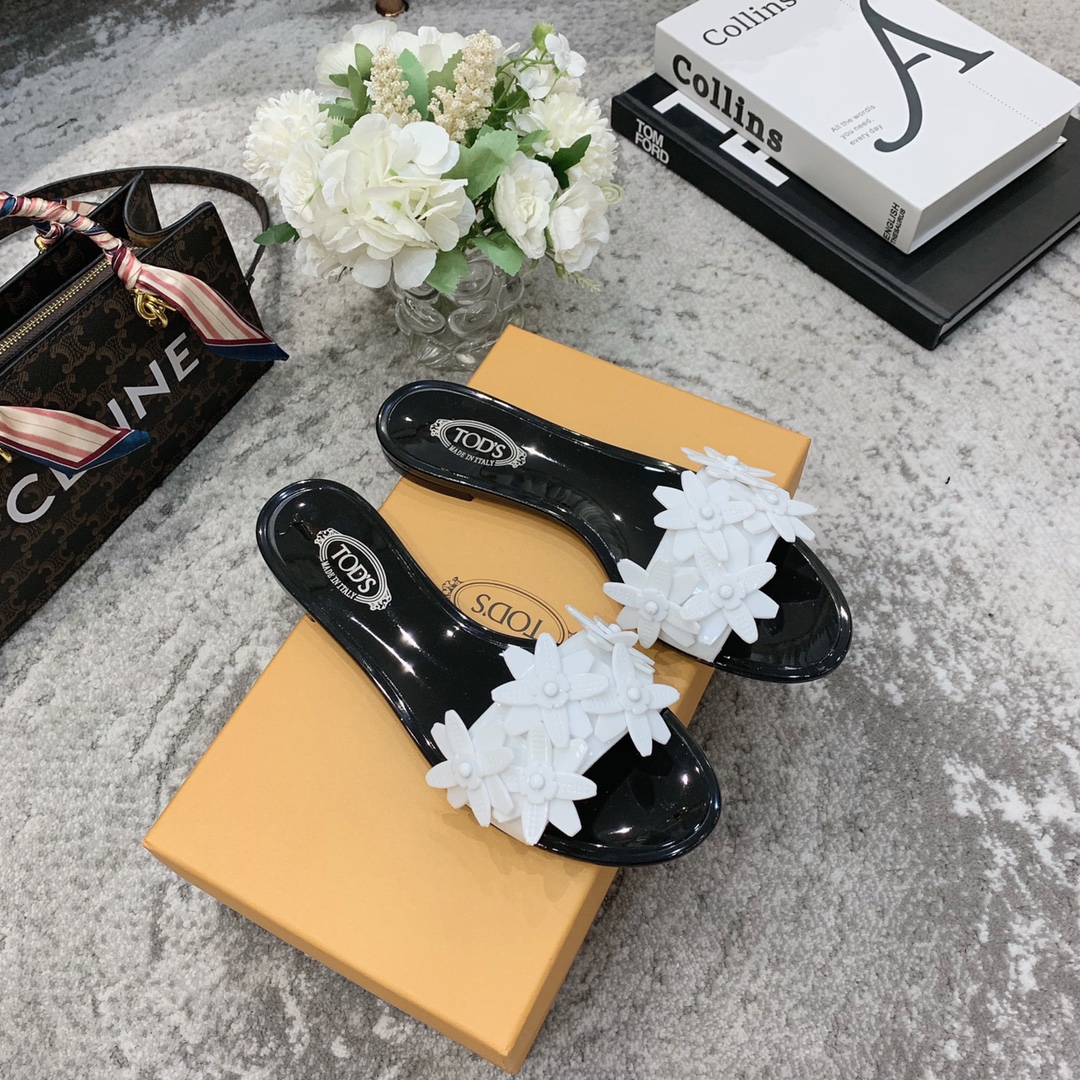 TOD'S 𝙏𝙊𝘿𝙎 2021 summer classic explosive new fabric counter PVC material summer to the beach vacation the best choice