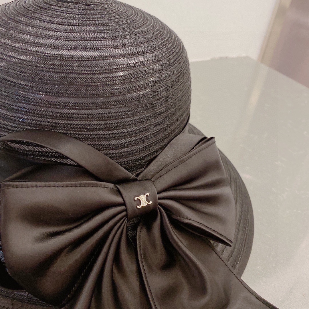 Celine organza new visor hat