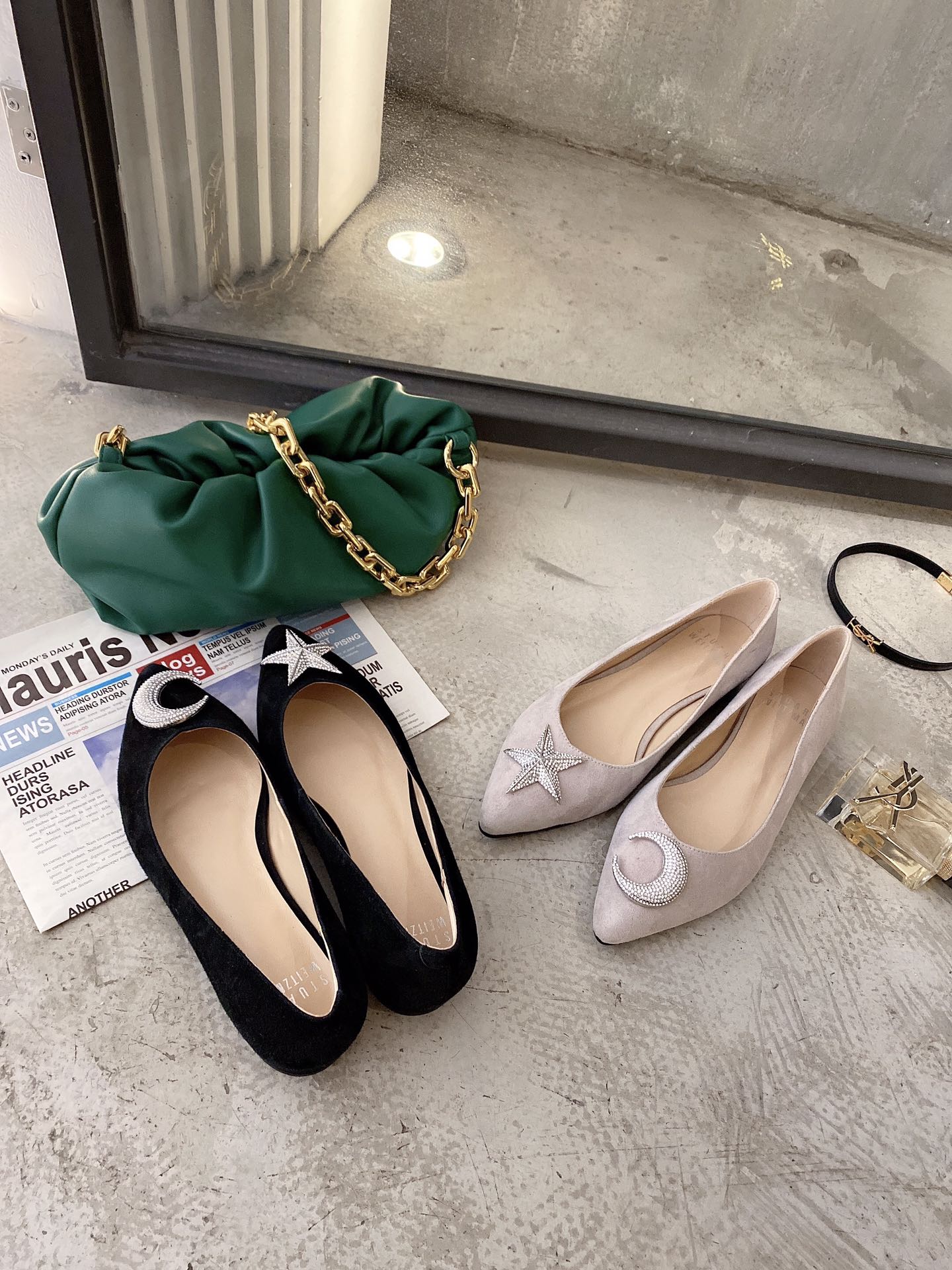 Stuart Weitzman Stuart Weitzman 2021ss early spring new single shoes sheep game leather