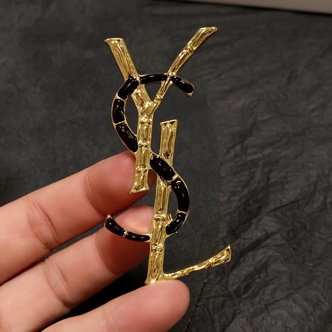 Saint Laurent YSL brooch