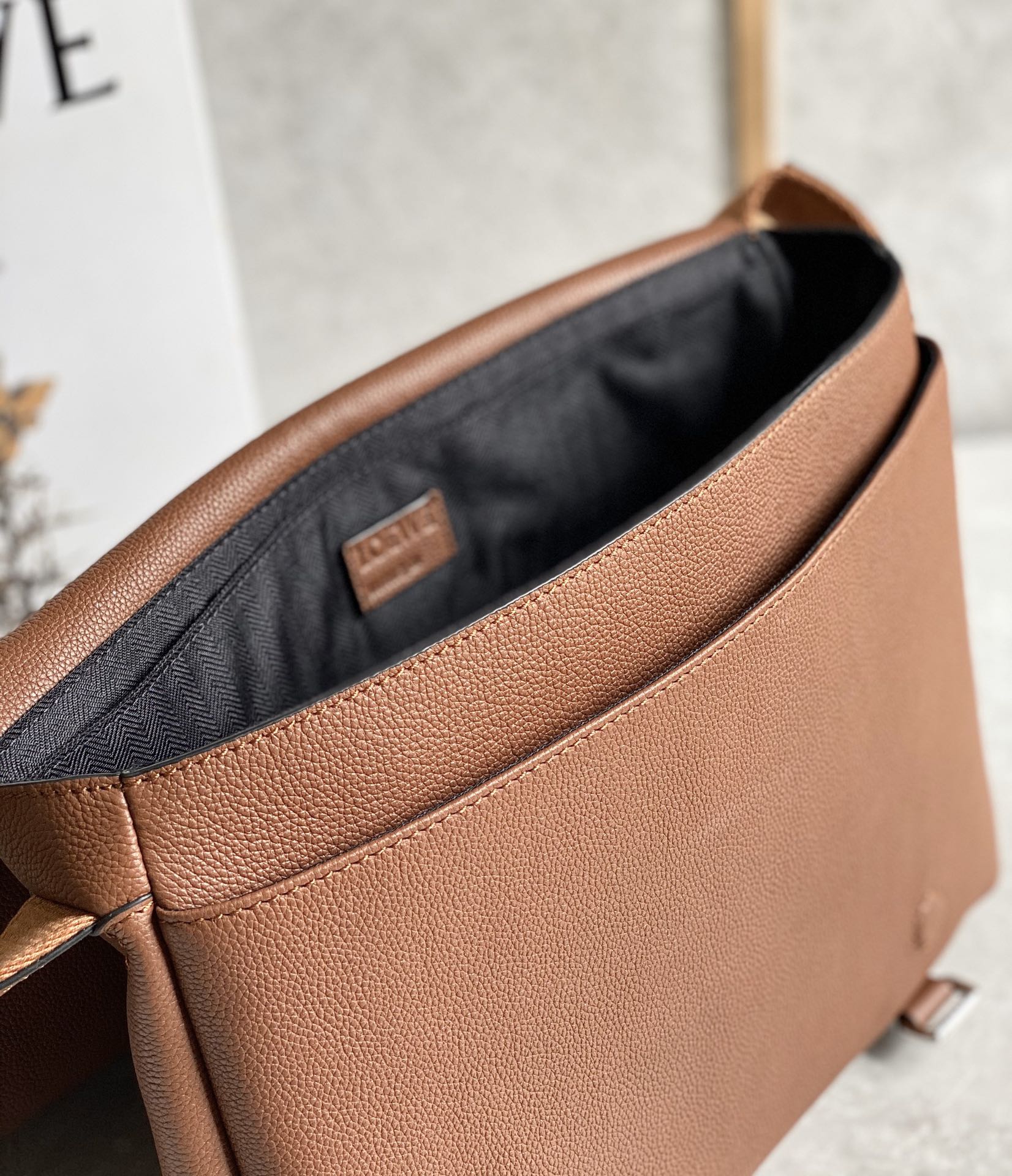 LOEWE latest military messenger bag