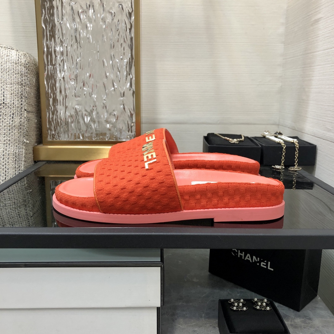 CHANEL 2022 early spring latest honey slippers fashion versatile series imported sheepskin cushioned feet