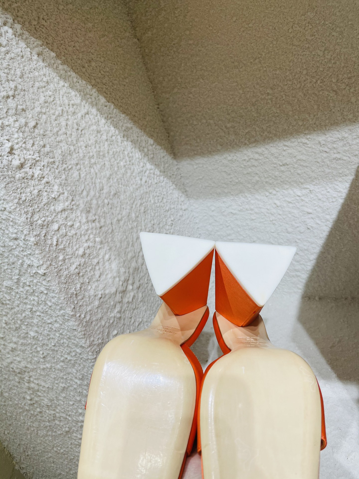 THE ATTICO | 𝟐𝟎𝟐𝟏/𝐒𝐒 𝐧𝐞𝐰 The attico triangle heel sandals lined with sheepskin leather genuine leather outsole