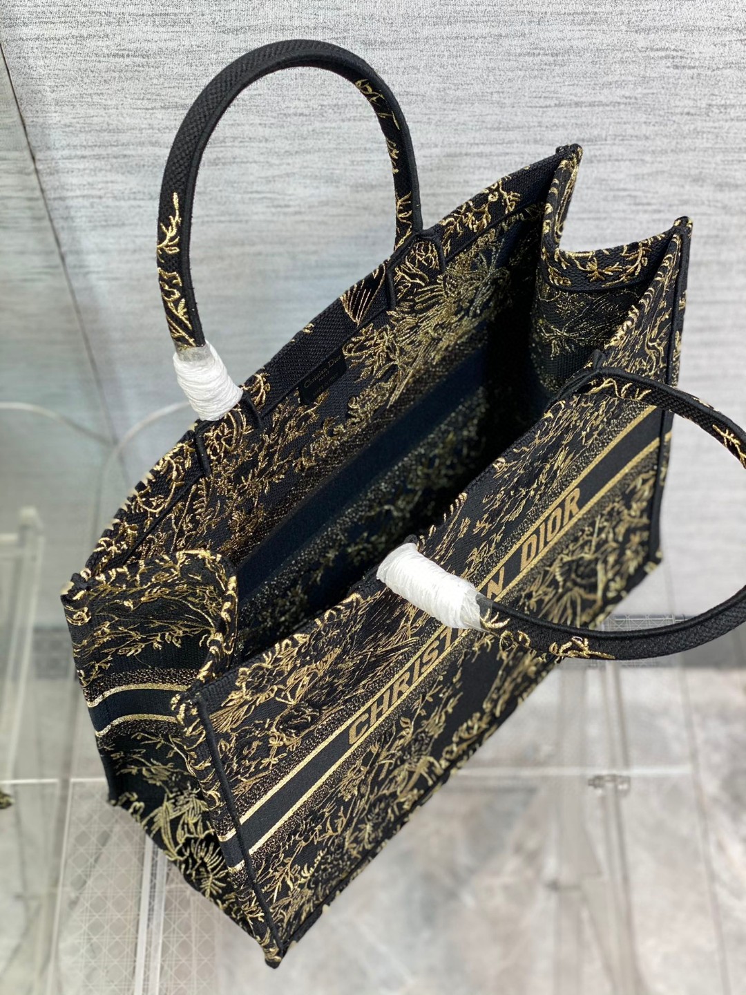 DIOR TOTE Limited Edition Gold Silk Line Collection