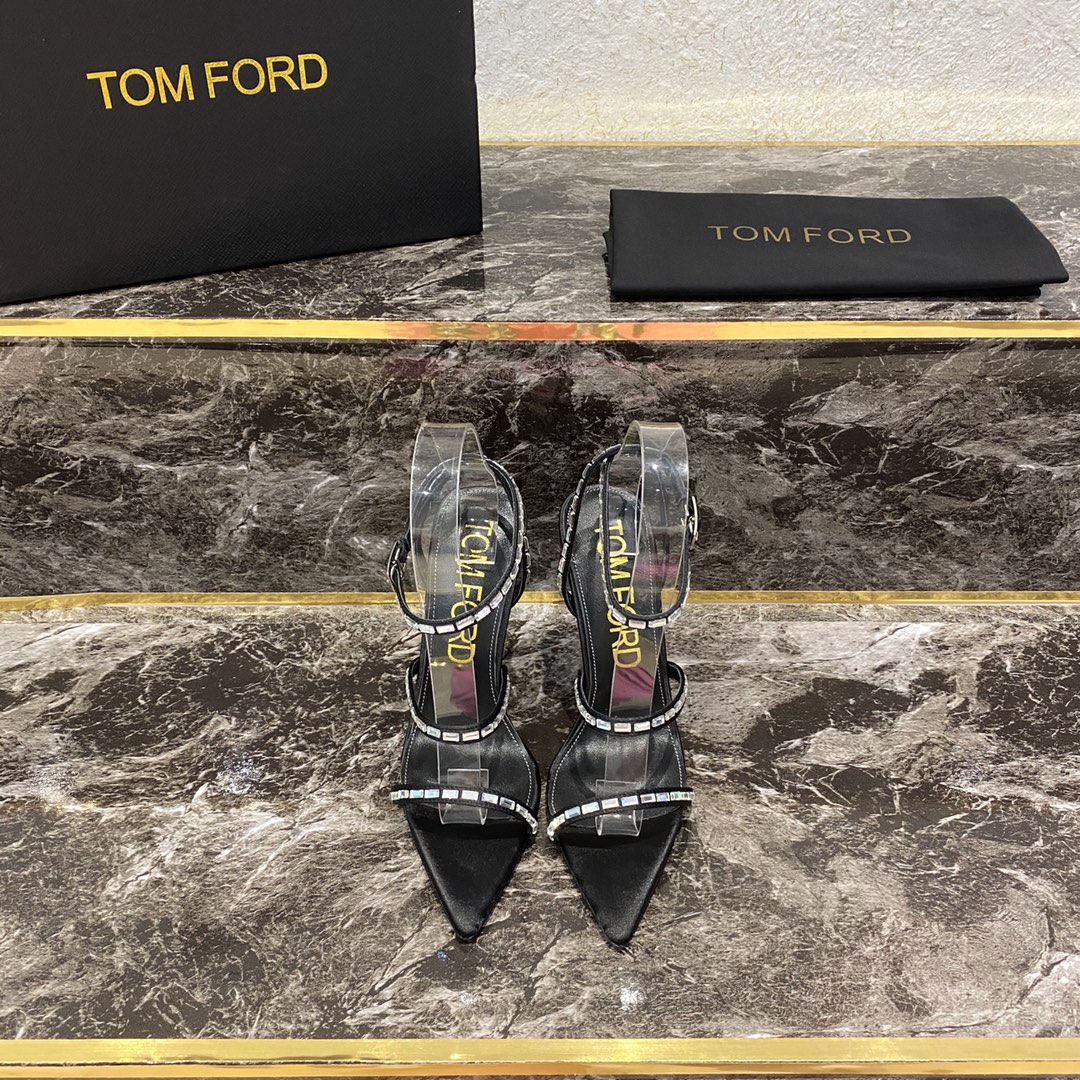 TOM FORD Spring/Summer 2020 counter main new products, pointed toe a word straps back hollow high heel sandals