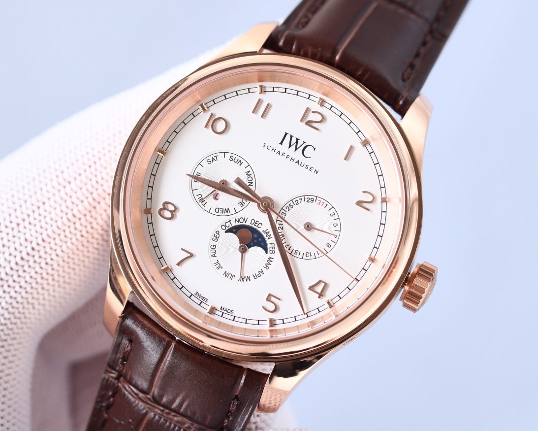 IWC- Portuguese Collection German CNC machine open molded case and strap 82650 movement copy