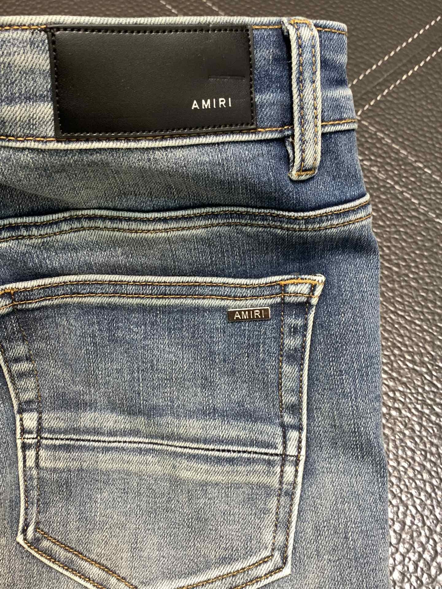 Amiri slim fit petite straight jeans