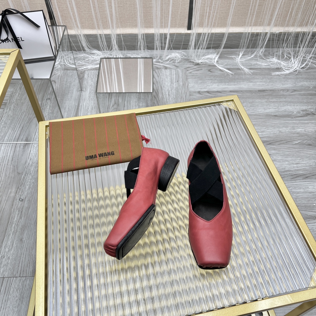 𝐔𝐌𝐀 𝐖𝐀𝐍𝐆｜𝟐𝟎𝟐𝟑/𝐒𝐒 𝐧𝐞𝐰  UMA WANG classic models retro do old ballet shoes