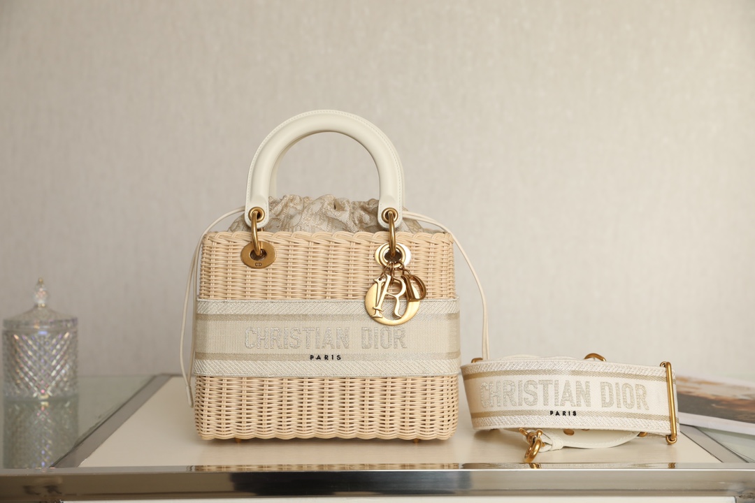 Dior Wicker Basket Bag