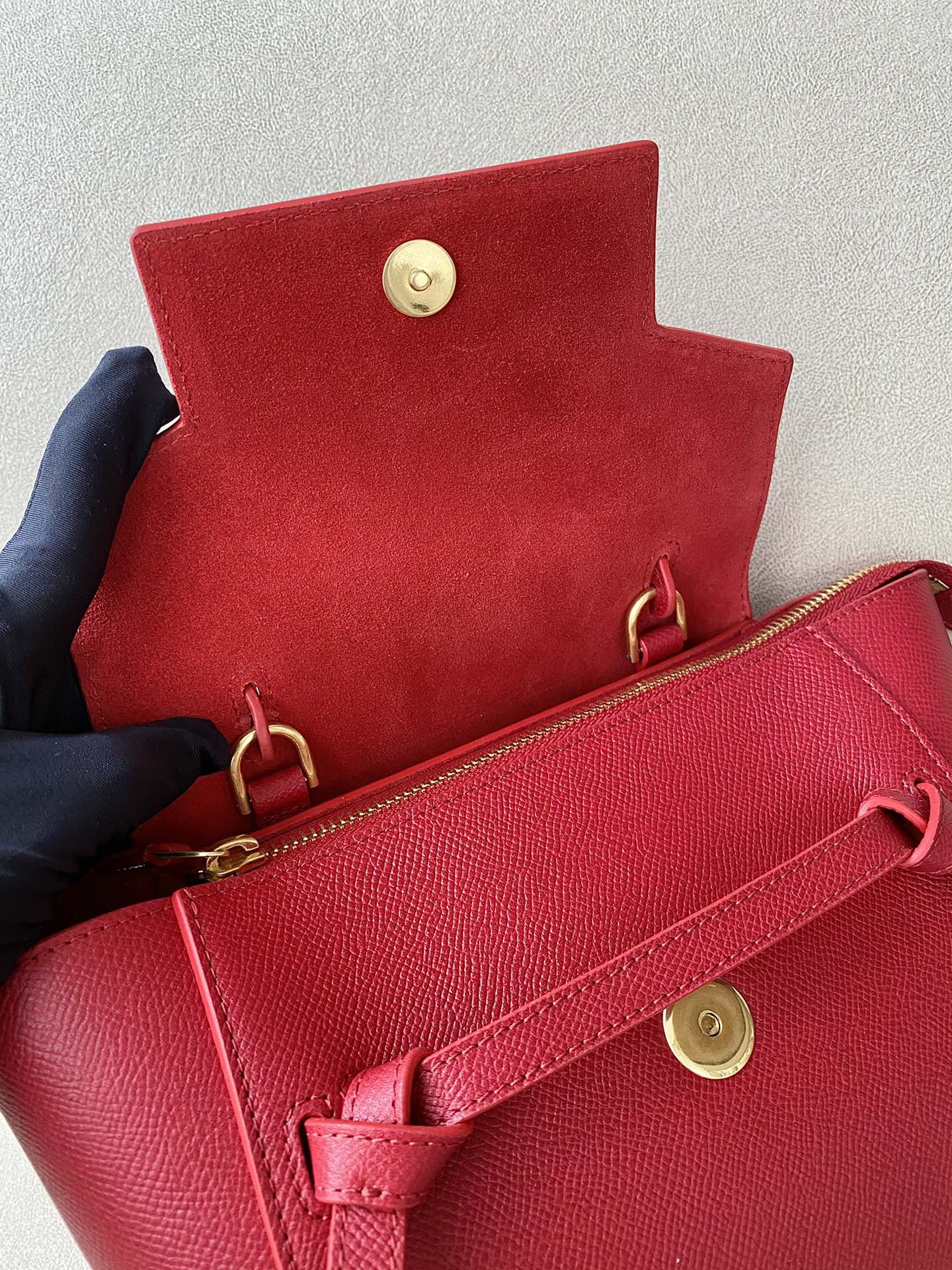 𝐂𝐞𝐥𝐢𝐧𝐞 Belt Bag Catfish Bag Small Grained Calfskin