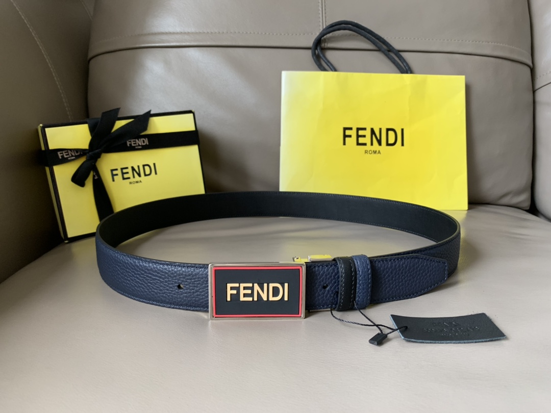 FENDI men's casual reversible belt