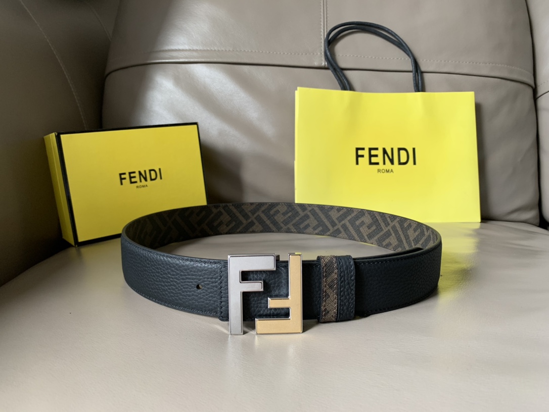 FENDI men's casual reversible belt