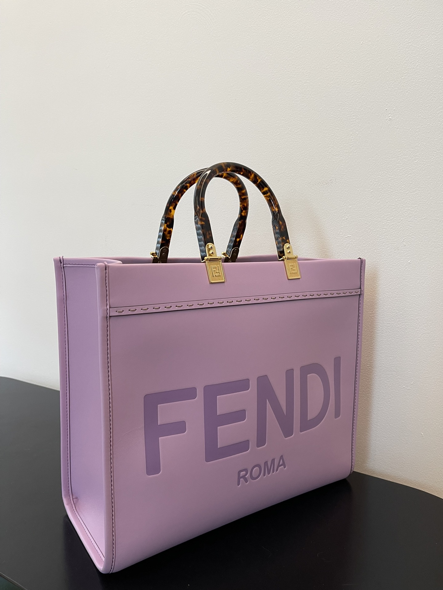 FENDI small purple new size shine tote special package 