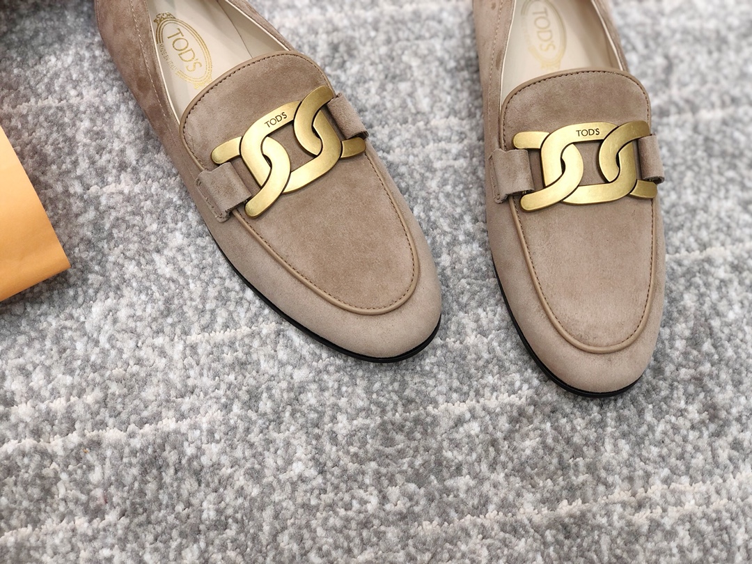 TOD'S 𝙏𝙊𝘿𝙎 TOD'S 20𝗙𝘄 New Kate Retro Metal Buckle Loafers