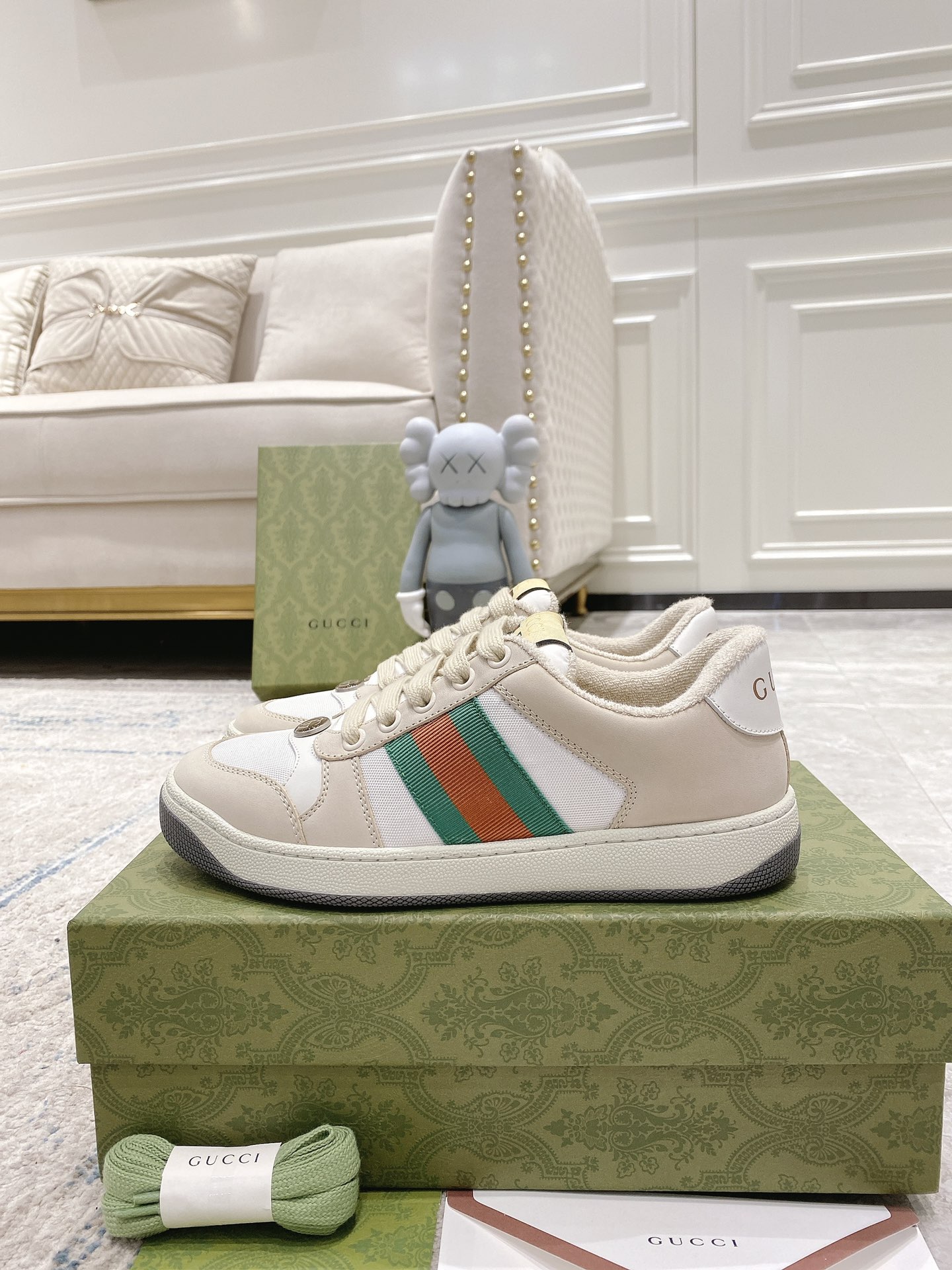 Gucci new upgraded small dirty shoes couple models