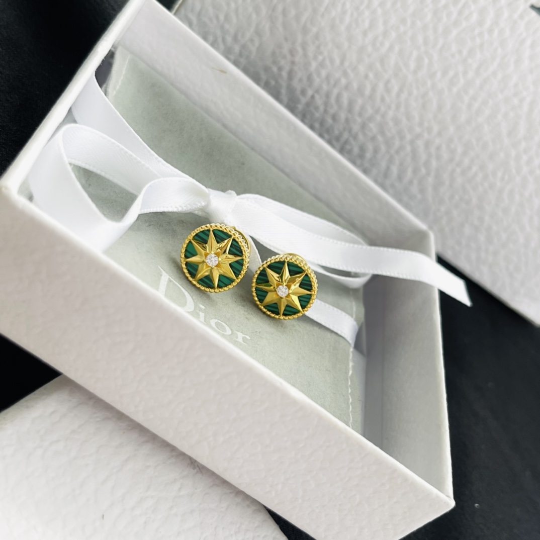 Dior stud earrings