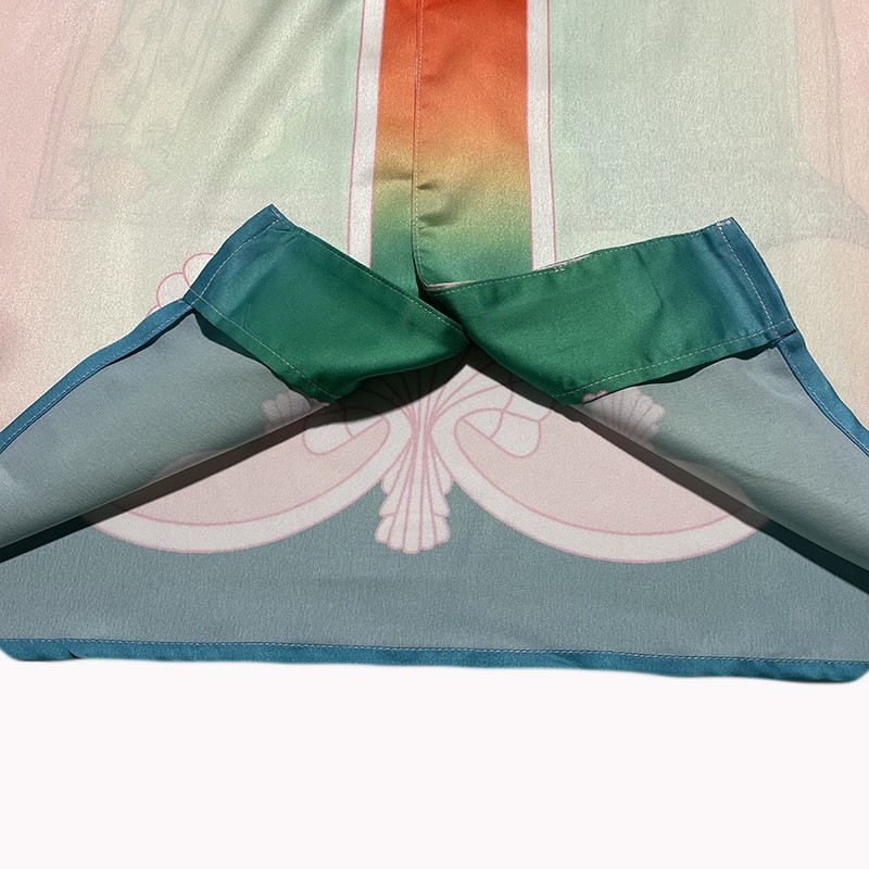 Casablanca Sicilian wind printed summer fairy tale dream short sleeve shirt