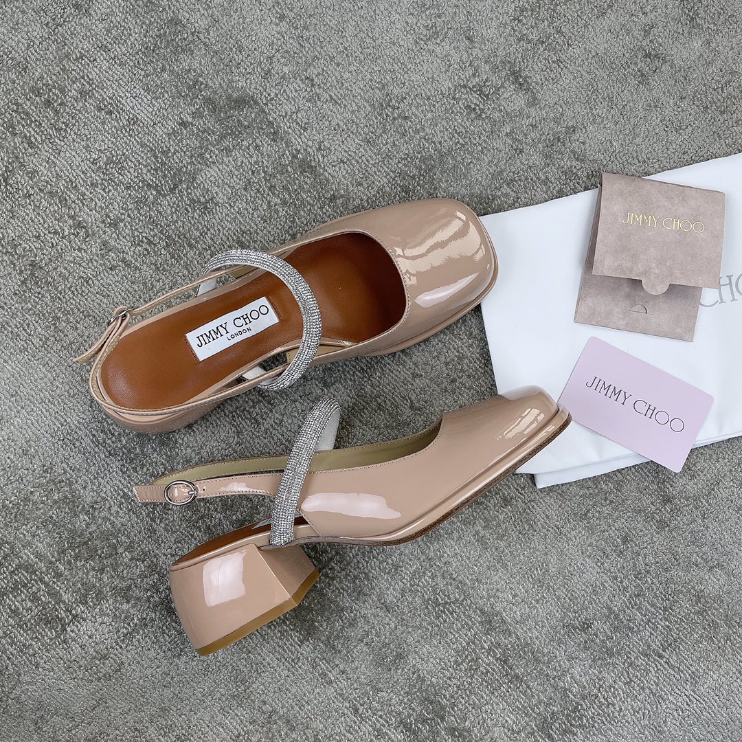 Jimmy Cho*o Chunky Heel Mary Jane