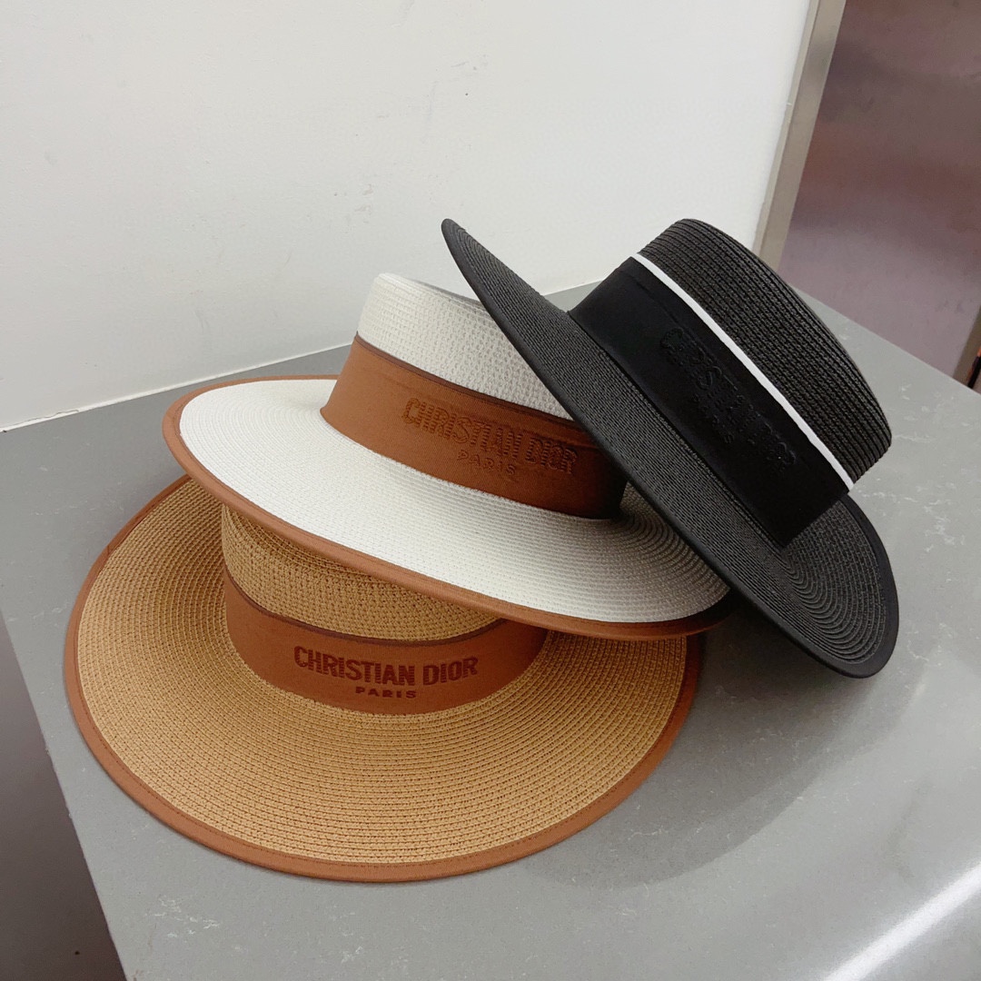 Dior new straw hat, bowler hat