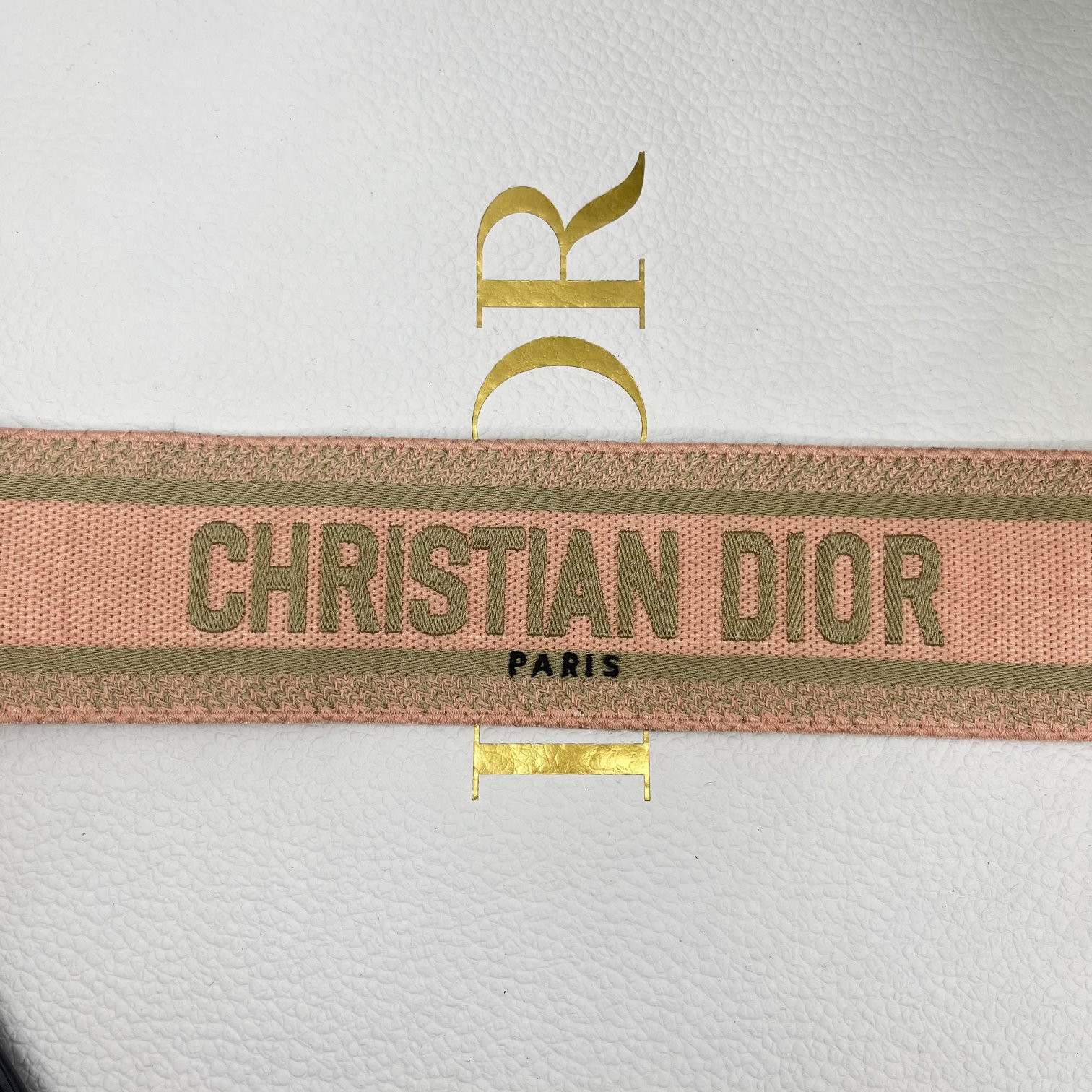 Dior pink letter shoulder strap
