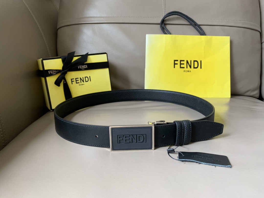 FENDI men's casual reversible belt
