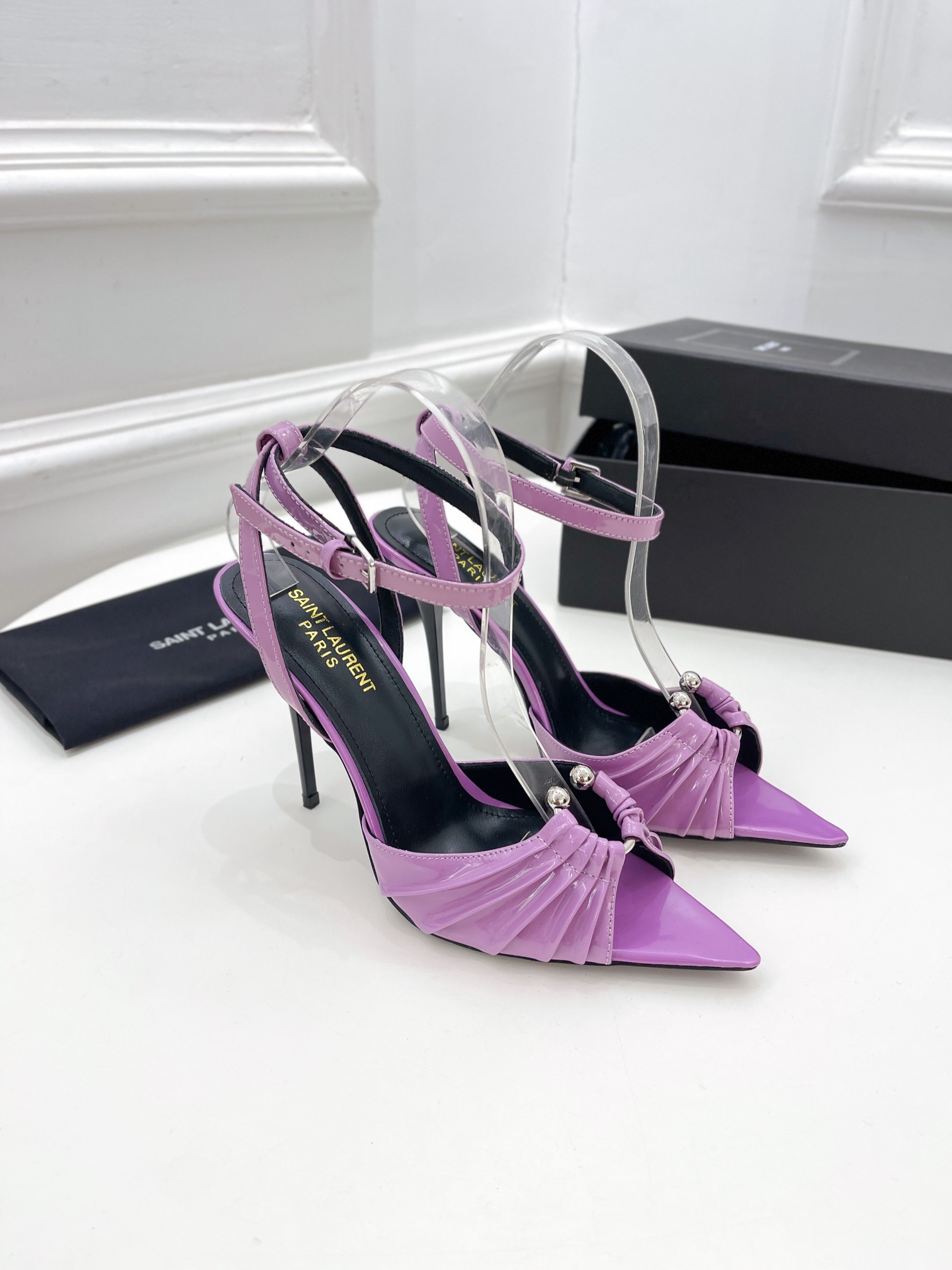 𝙎𝙖𝙞𝙣𝙩 𝙇𝙖𝙪𝙧𝙚𝙣𝙩 | 𝟐𝟎𝟐𝟏/𝐒𝐒 𝐧𝐞𝐰 YSL｜Roland 2022/fw early spring new baked high heels