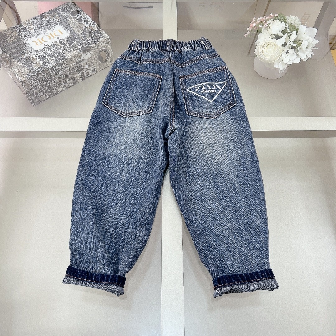 Prada T-shirt, denim jacket and pants 3-piece set