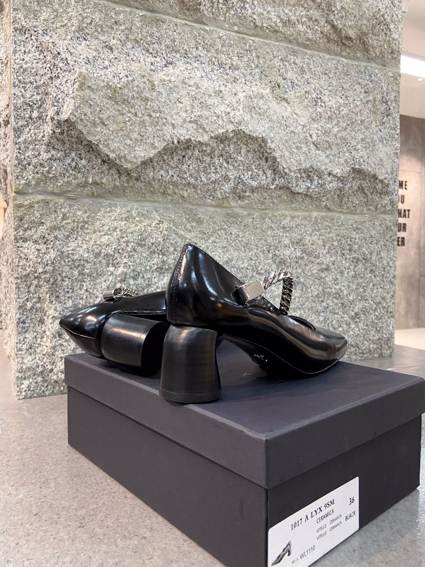 1017 ALYX 9SM chain high heels