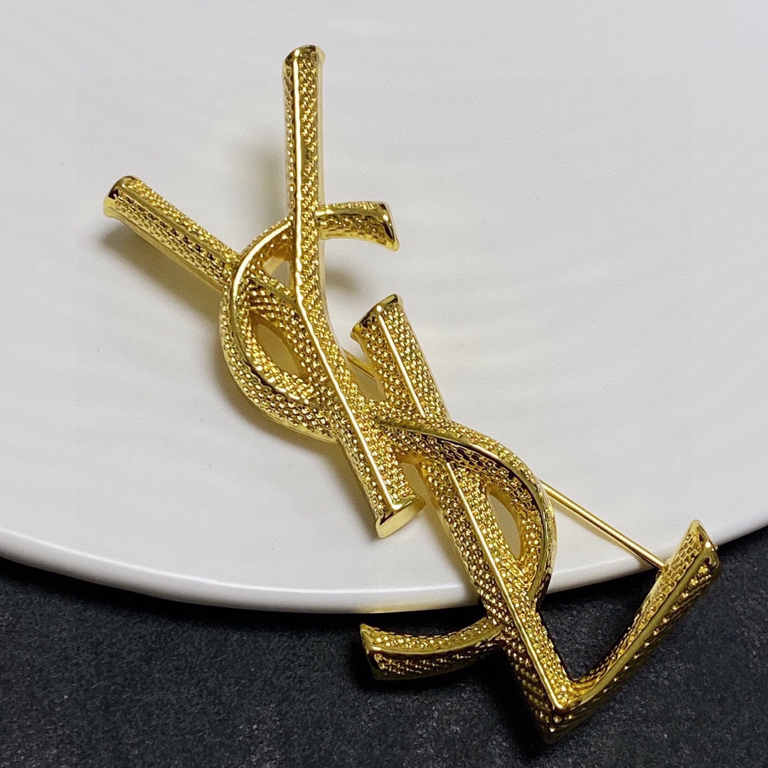 Saint Laurent YSL brooch