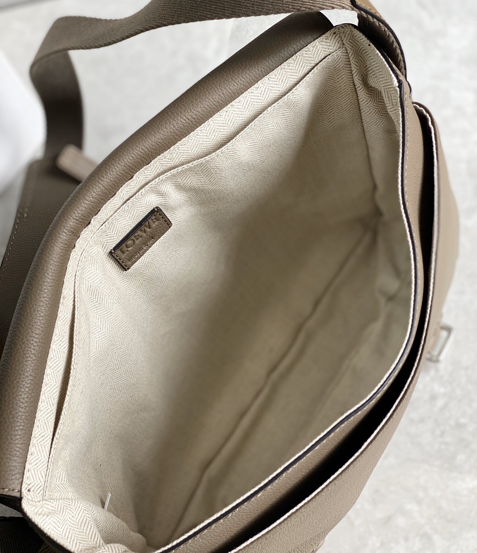 LOEWE latest military messenger bag